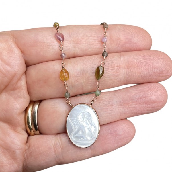Girocollo Ti tengo per mano, Catenine in argento oro