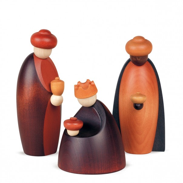 Re Magi in legno Koheler cm 12, Presepi in legno