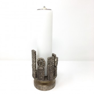 Candeliere fiamme smalto