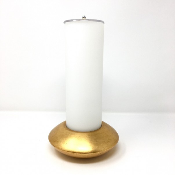 Gilded wood candlestick