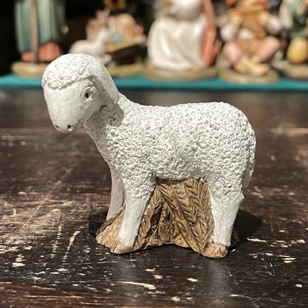 Pecora -presepe d'inverno colorato-, Presepi da collezione