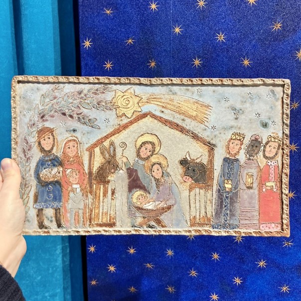 Pannello presepe, Gres di Tania