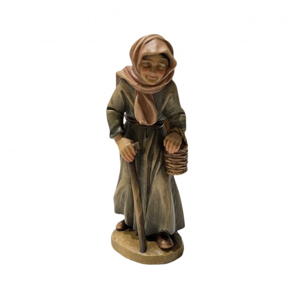 Elderly shepherdess ANRI Bernardi 20 cm, height 20 cm