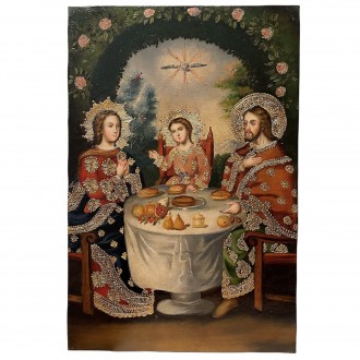 Holy Family at the Table, Andean Baroque