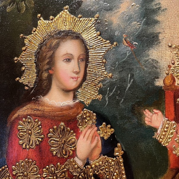 Holy Family at the Table, Andean Baroque