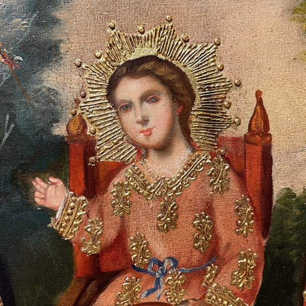 Holy Family at the Table, Andean Baroque