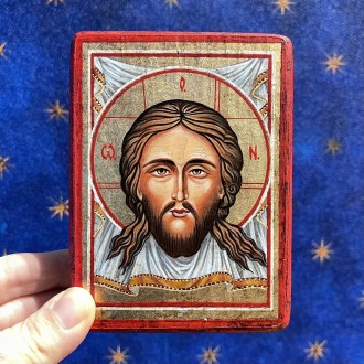 Icona in custodia di legno Cristo Acheropita