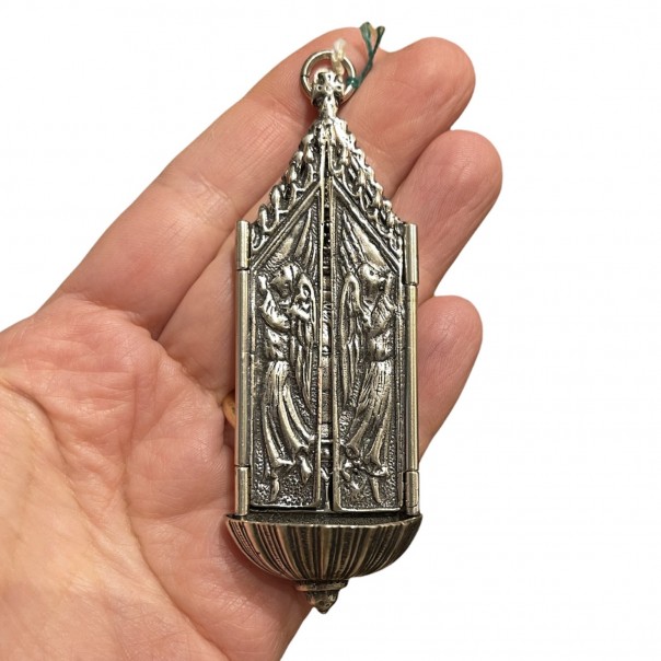 Holy water font in 800 silver Raffaello