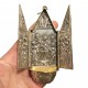 Silver Holy water font triptych