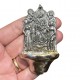 Holy water font in silver Madonna and Child