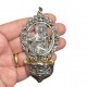 Holy water stoup in silver Our Lady of Mount Carmel