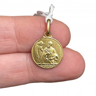 Saint Matthew Medal 18 carat gold, Medals and pendants in