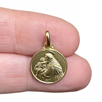 San Antonio medal 18 carat gold, Medals and pendants in