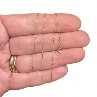 Catenina maglia veneta oro 18 carati, Catenine in argento oro