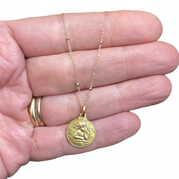 Catenina micro sfere oro 18 carati, Catenine in argento oro