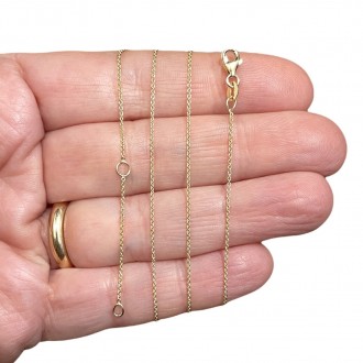 Chain in 18K gold rolò link