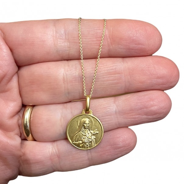 Chain in 18K gold rolò link