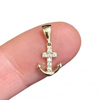 Cross faith and hope 18 kt gold