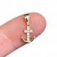 Croce fede e speranza oro 18 kt