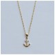 Cross faith and hope 18 kt gold