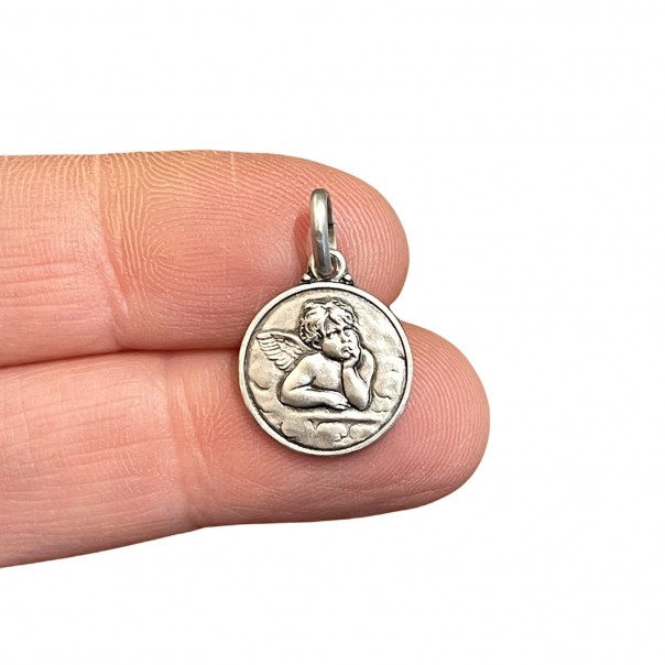 Medaglia Angelo custode argento