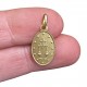 Gilded Miraculous Medal minted with fired enamel