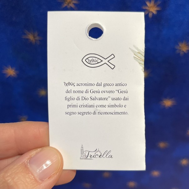 Ciondolo simboli cristiani - Ixous -