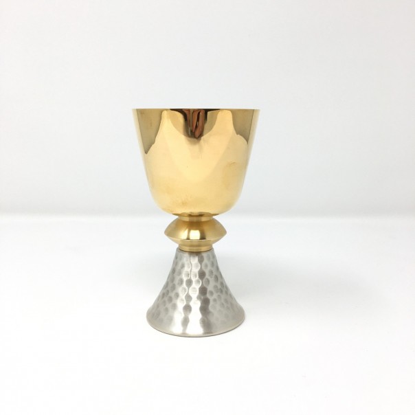 Small chalice with hammered foot