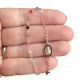 Multicolor Swarovsky rosary bracelet