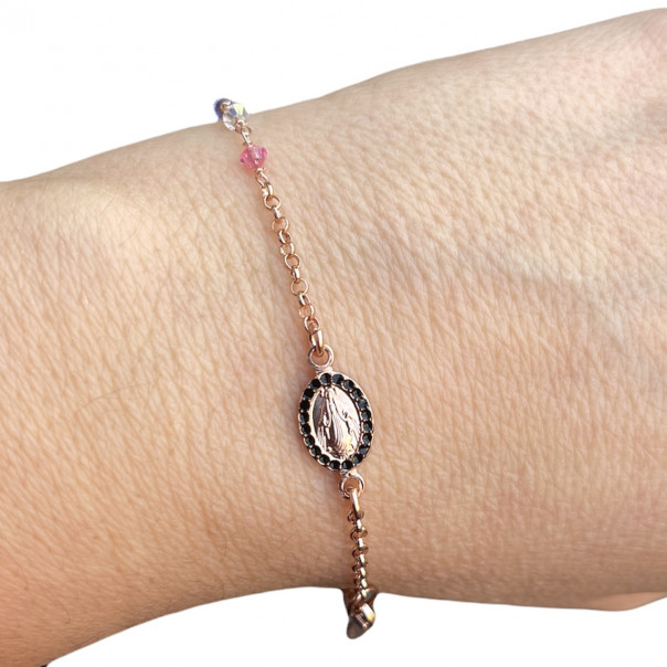 Multicolor Swarovsky rosary bracelet