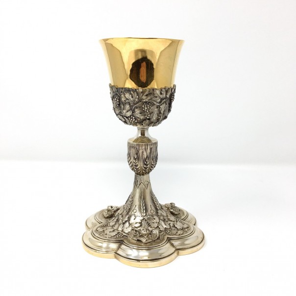 Chalice with grape shoots