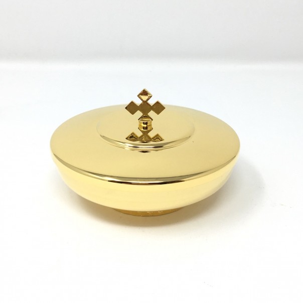 Brass pyx paten diameter 10