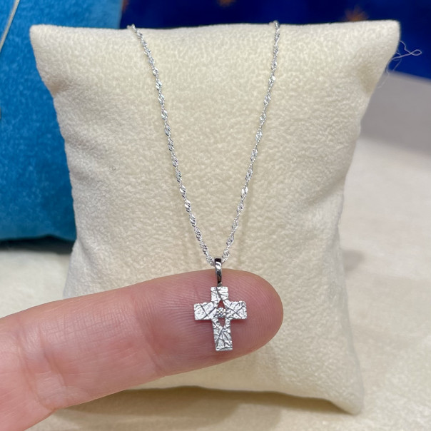 Croce La crepa e la Luce argento