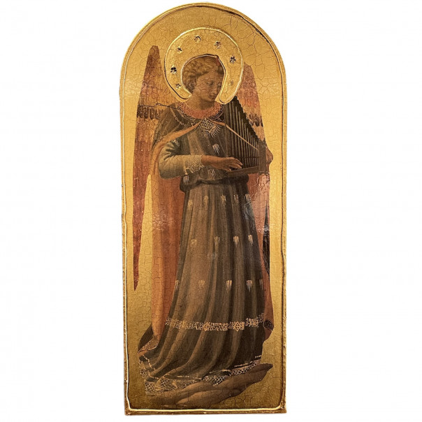 Pannello ogivale Angelo organo