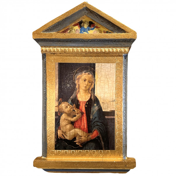 Altarino foglia oro Madonna del mare
