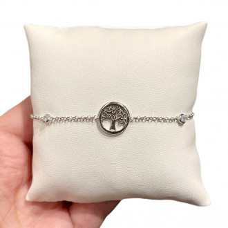 TwoAnts Collana Con Albero Della Vita E Malocchio - Argento Sterling 925 - Gioiello Protezione E Fortuna