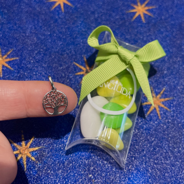Silver tree of life favor