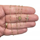 Rosario da collo micro oro 18 Kt