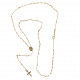 18 Kt gold micro neck rosary