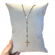 Rosary in 18K gold beads mm 4