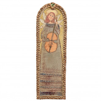 Large panel stoneware angel