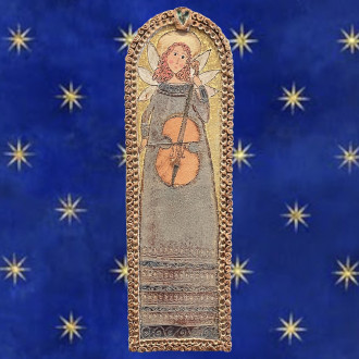 Large panel stoneware angel 2