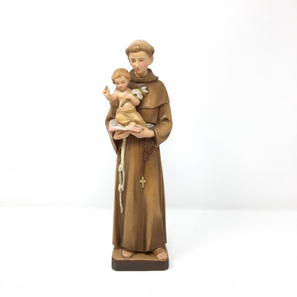 Saint Anthony of Padua wooden statue 30 cm