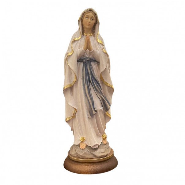 Our Lady of Lourdes Painted wood