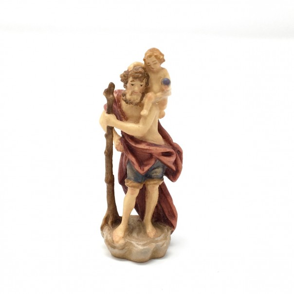 St. Christopher wooden statue 7 cm