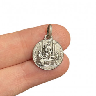 Our Lady of Pompeii silver medal