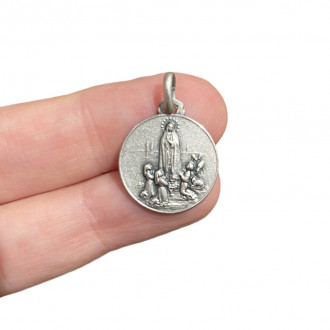 Our Lady of Fatima medal in silver