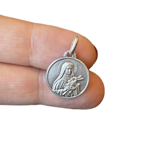 Saint Teresa medal in silver