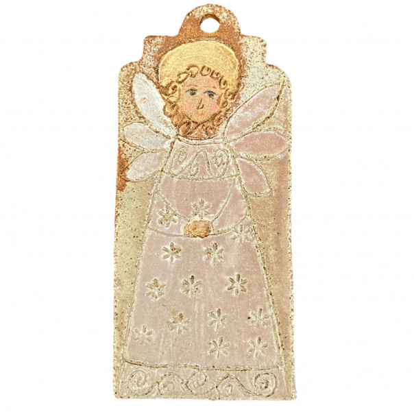 Small stoneware angel