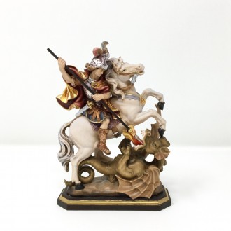 St. George wooden statue 15 cm